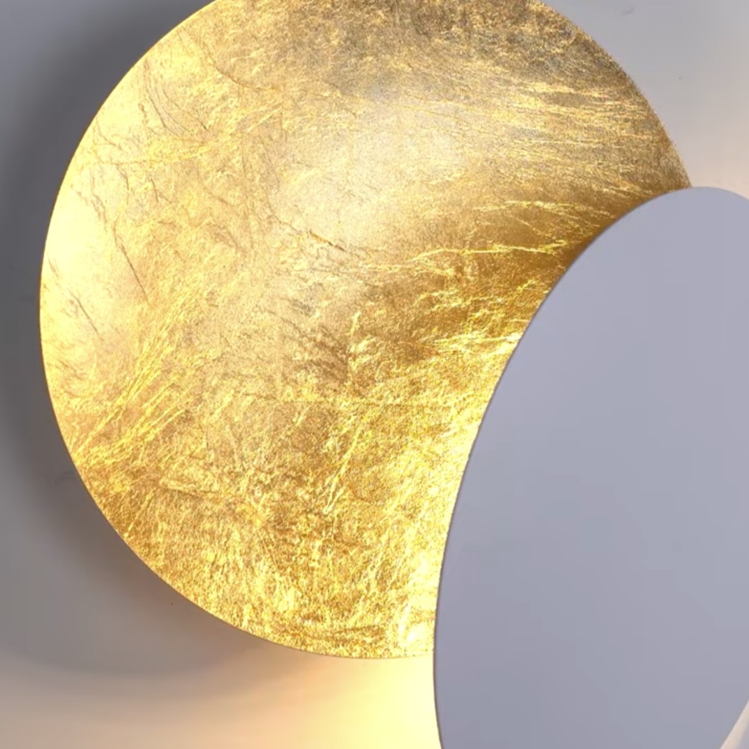 Moon wall light detail
