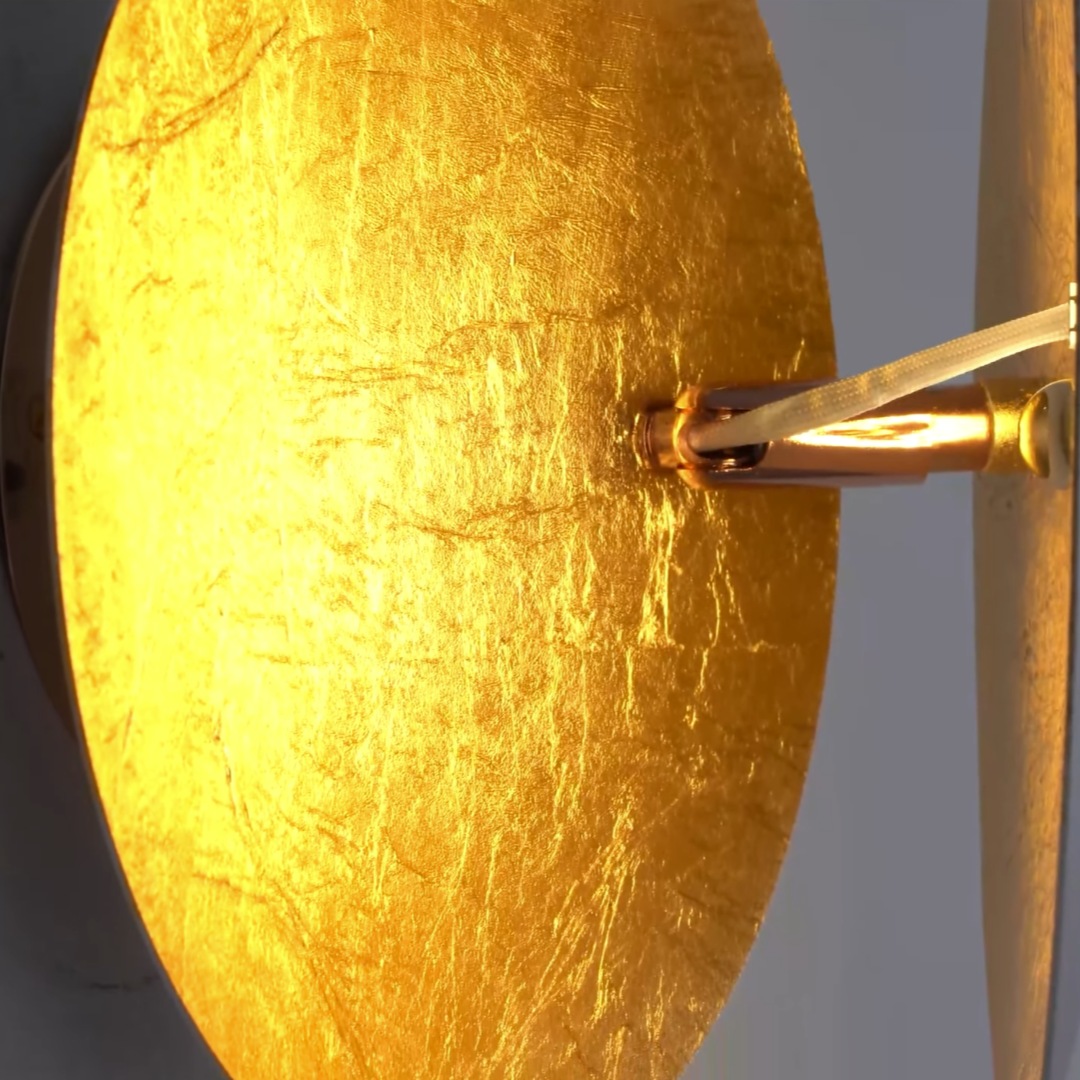 Moon wall light detail