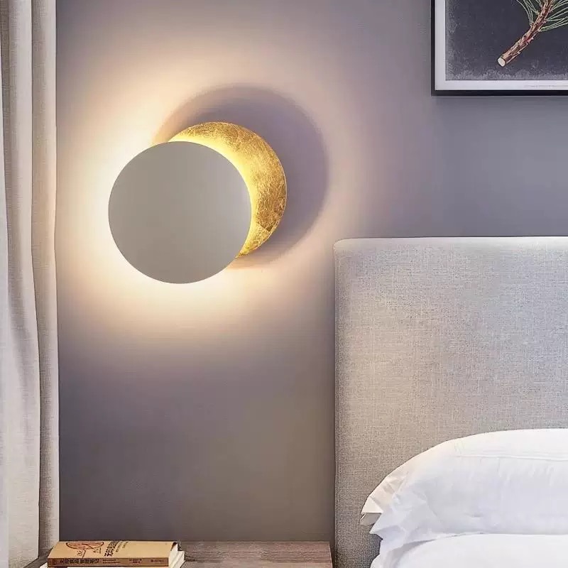 Moon Eclipse Wall Light in bedroom