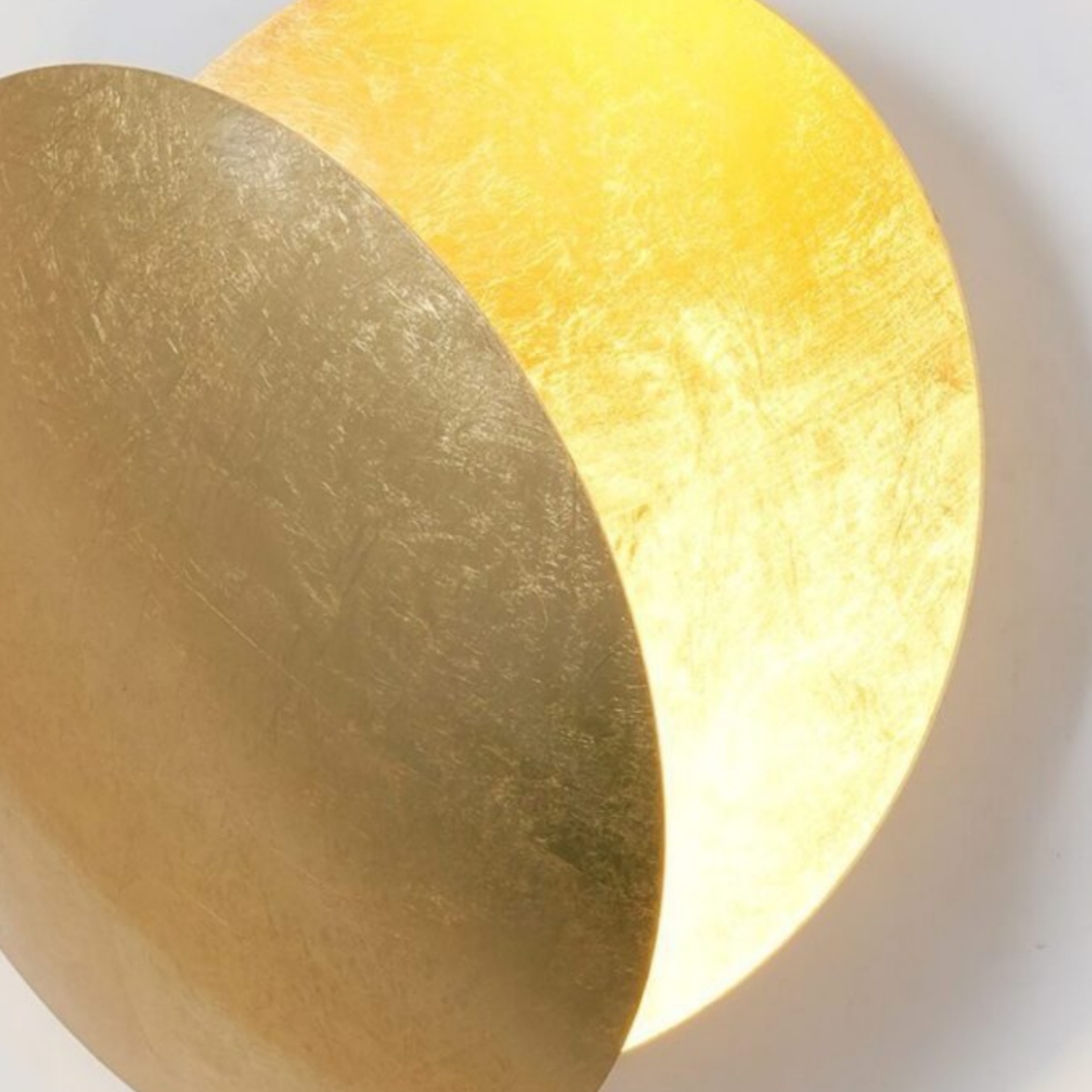 Moon wall light detail
