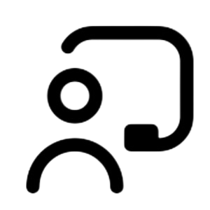 Expert customer service icon