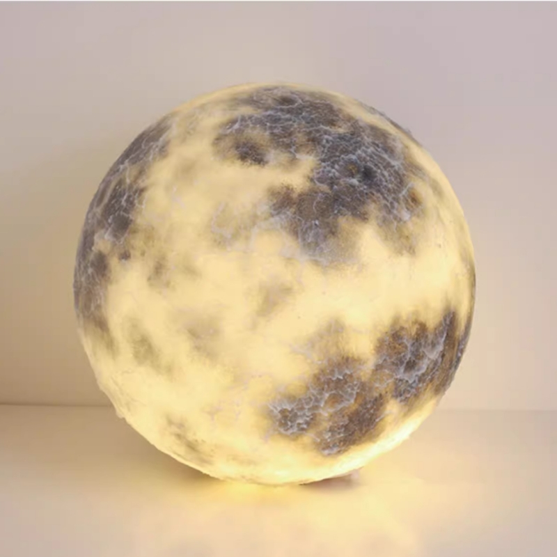 Moon lamp turned on