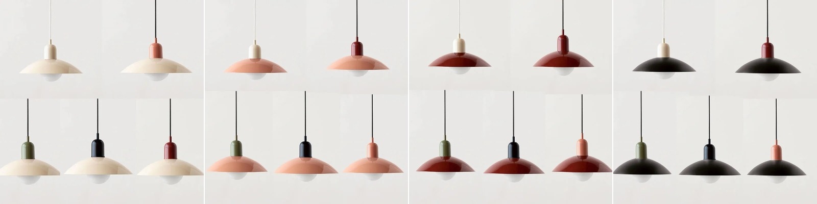 Multi-coloured Macaron pendant light options