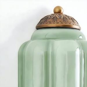 Elegant brass pattern detail