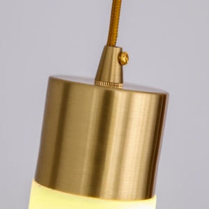 Brass pendant top detail