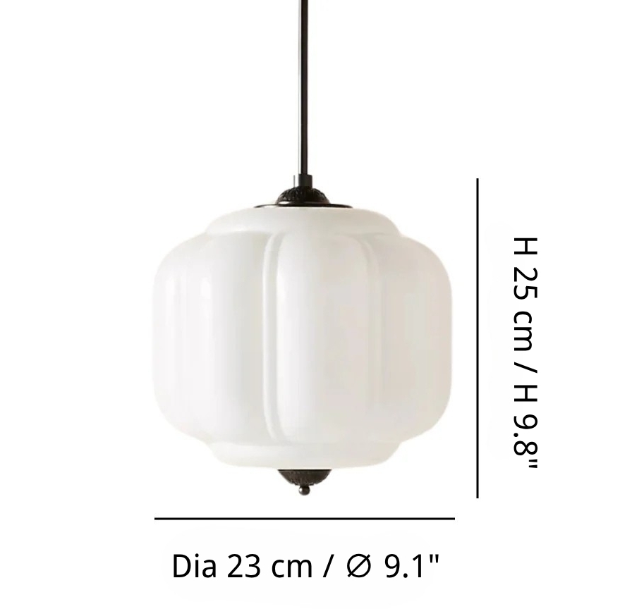 Eloise pendant lamp size diagram
