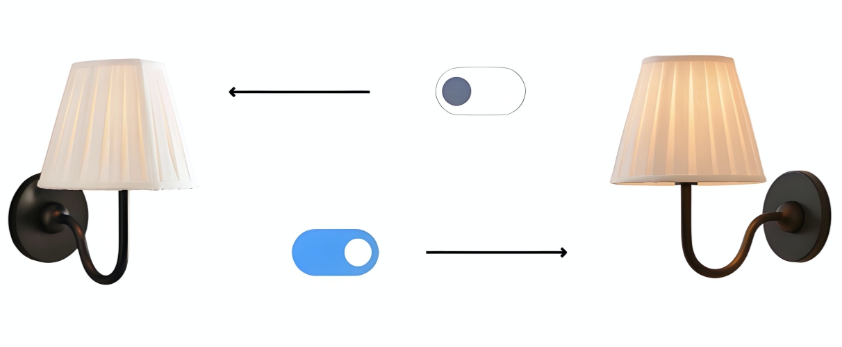 Turn on off effect comparison