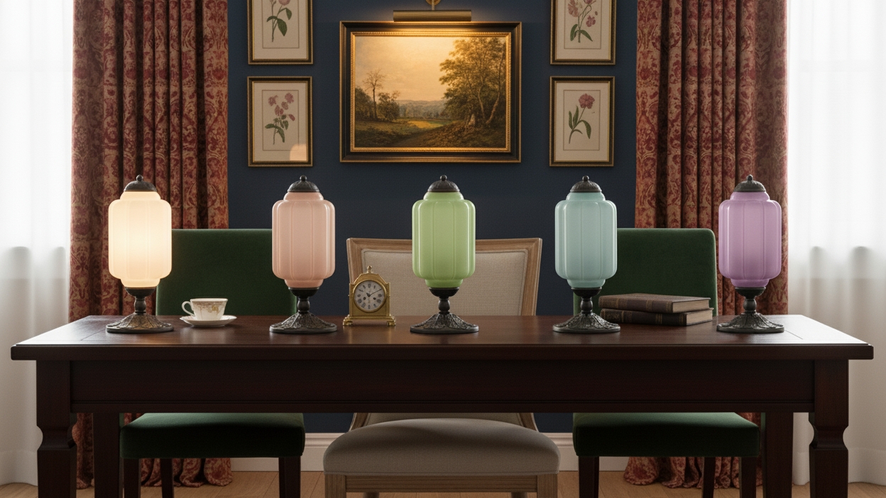Eloise table lamp colour display