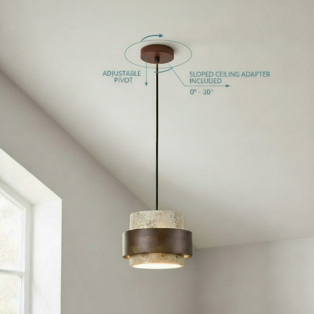 Sloped ceiling compatible installation