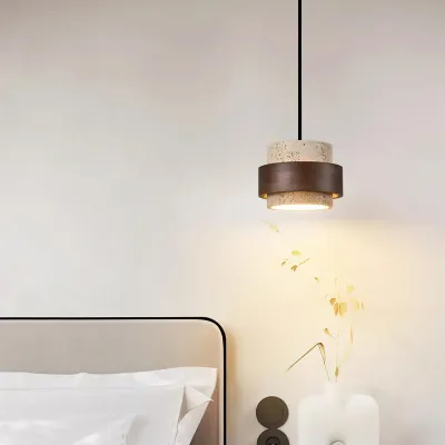 Travertine Hanging Lamp
