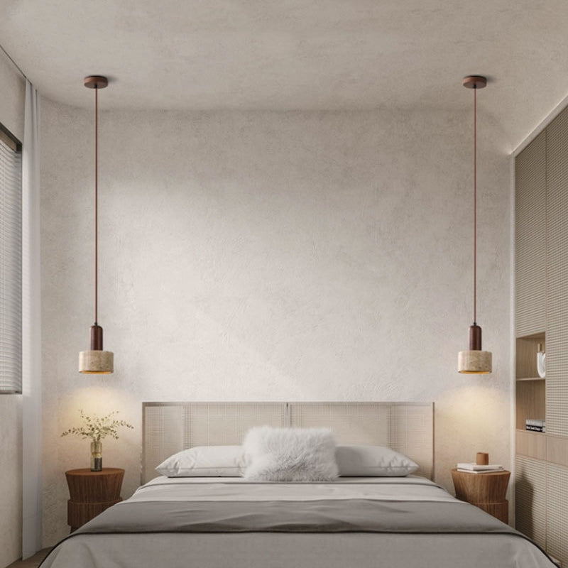 Pendant lights in bedroom
