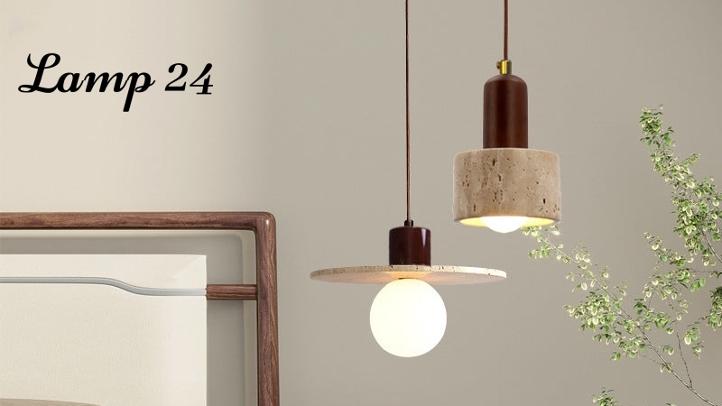 Travertine pendant light video preview