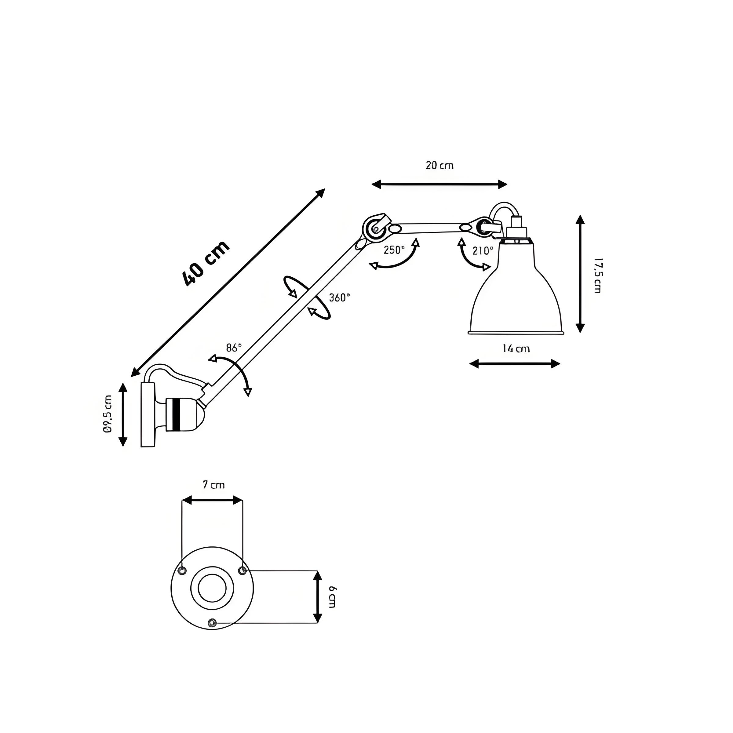 Model C-40 size diagram
