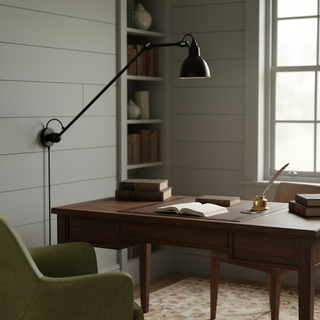 Study wall lamp scene for Model A-C
