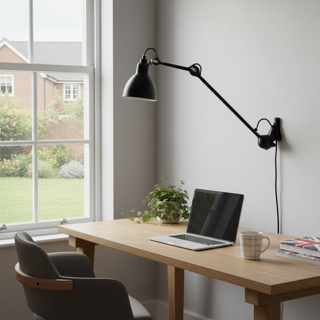 Office desk wall lamp scene for Model A-C