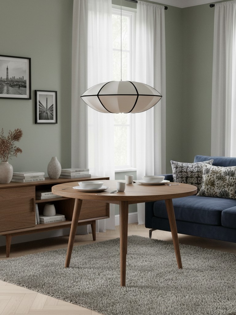 Classic UFO Ribbon Pendant Light product parameters scene