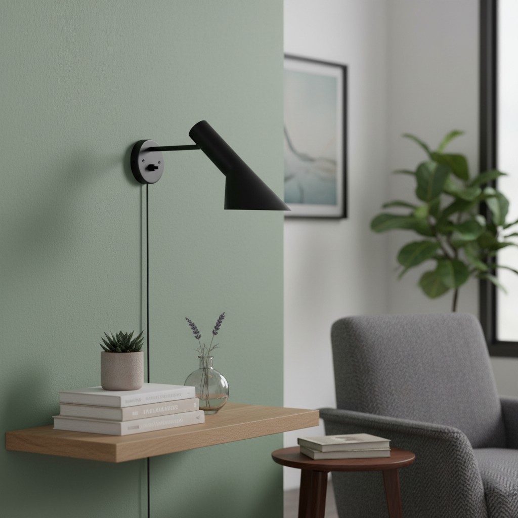 Nordic Trumpet Adjustable Wall Lamp in room