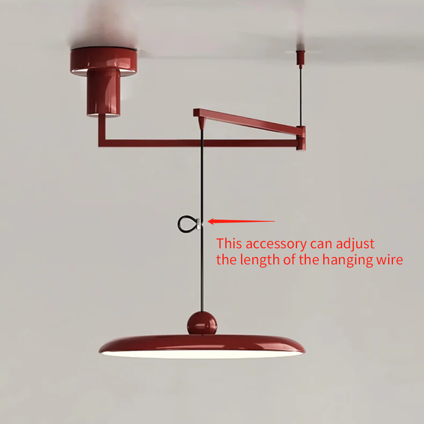 Adjustable hanging wire accessory
