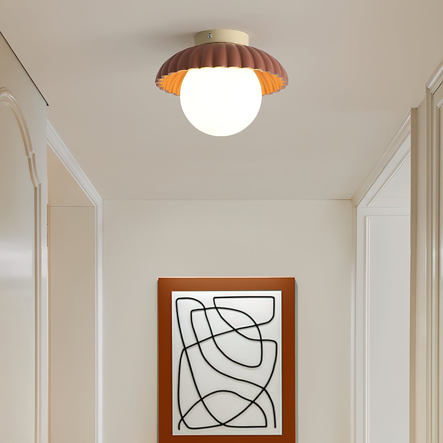 Alien Ceiling Light in hallway