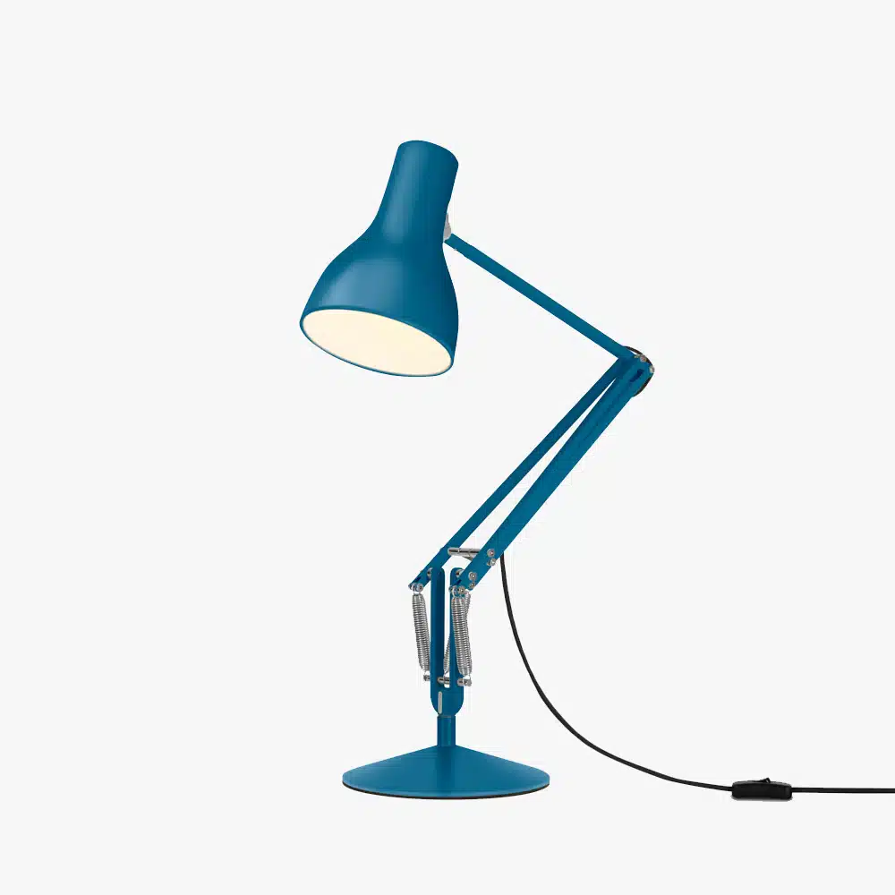 Blue desk lamp color option