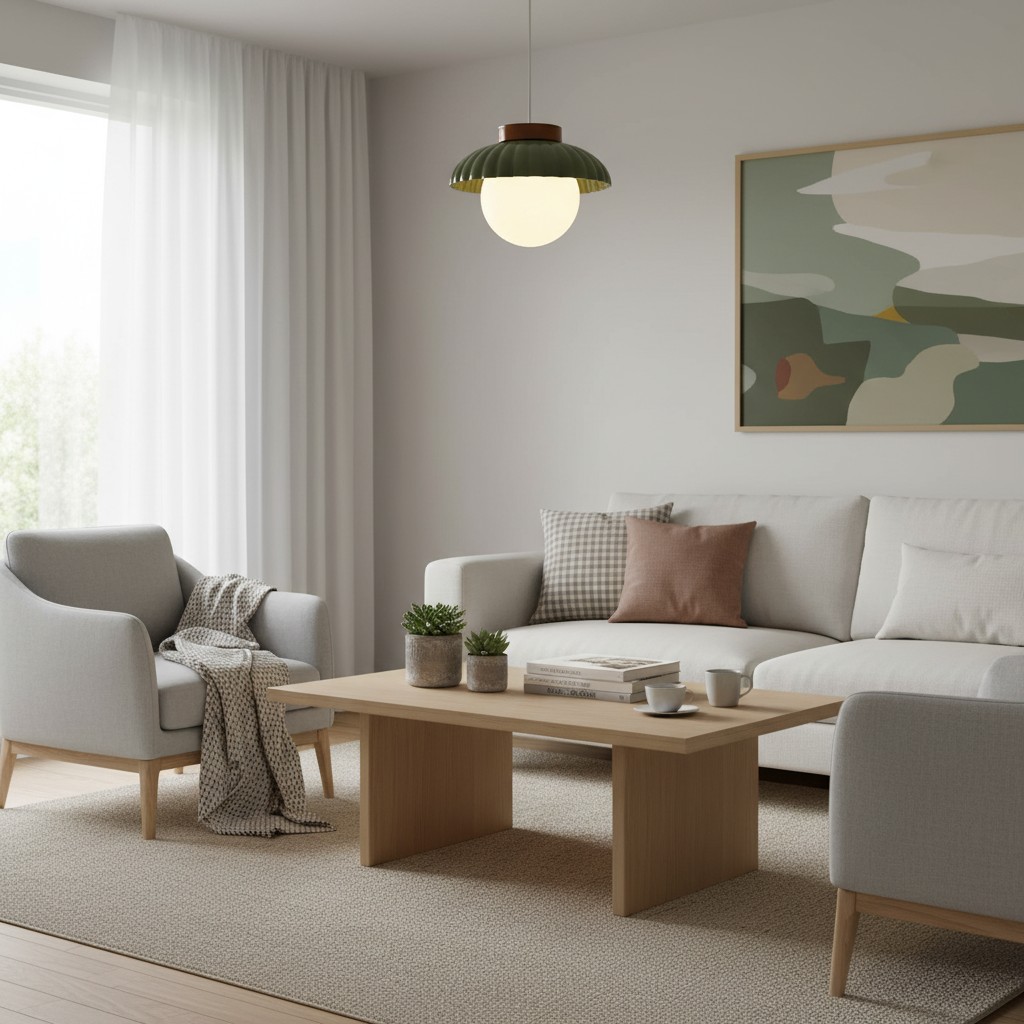 Alien Ceiling Light in bright seating room