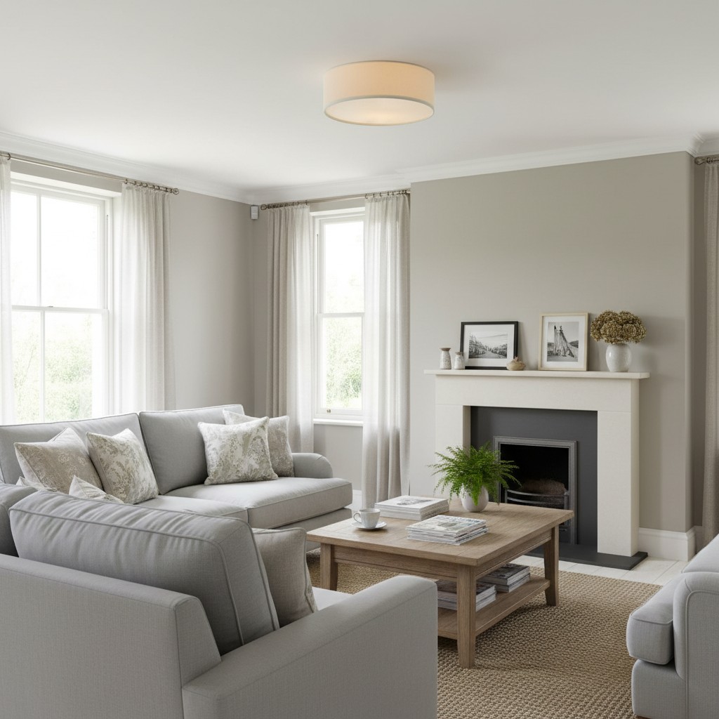 Dumora light scene display in living room