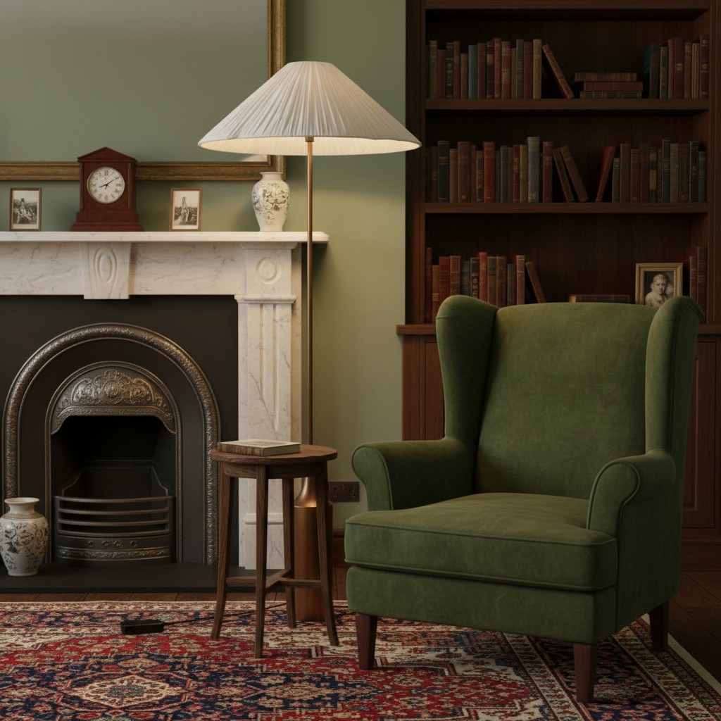 Lindi Linen Floor Lamp scene display 6
