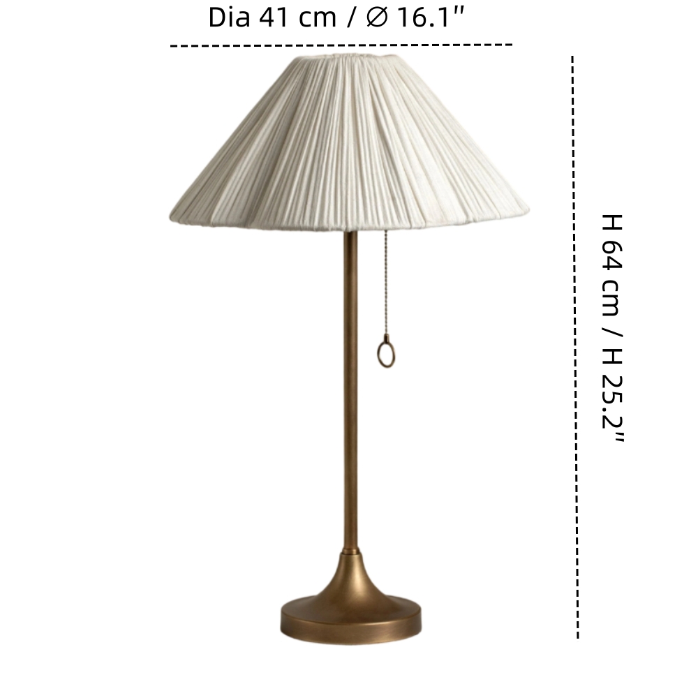 Lindi table lamp dimensions