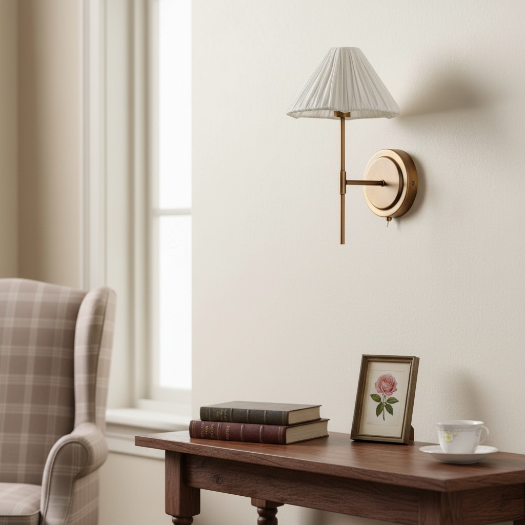 Lindi wall light over console table