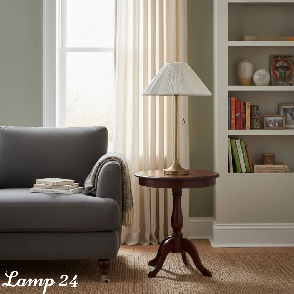 Lindi lamp by an armchair