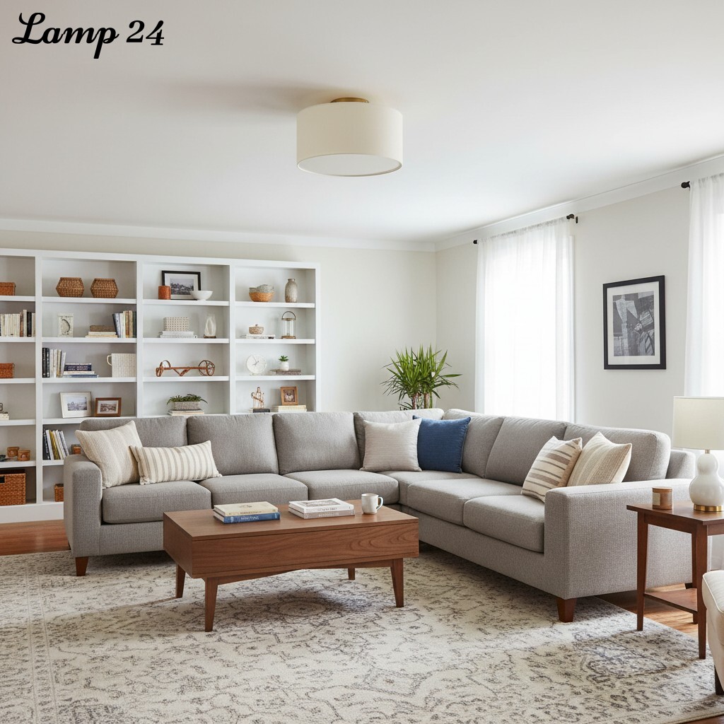Jelvane ceiling light in living room scene