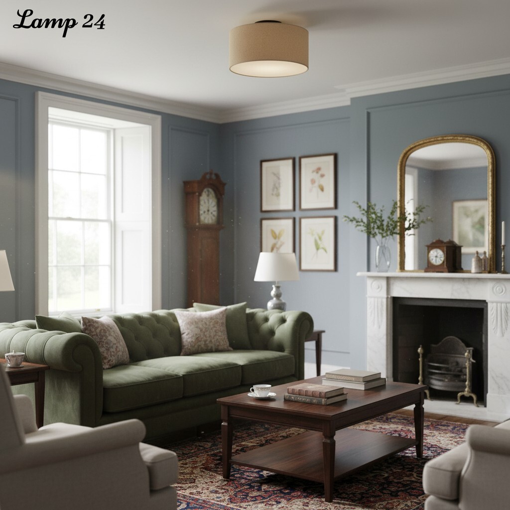 Jelvane ceiling light living room display