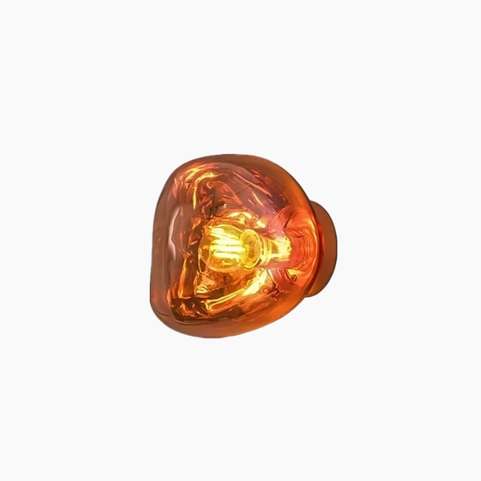 Red wall lamp finish