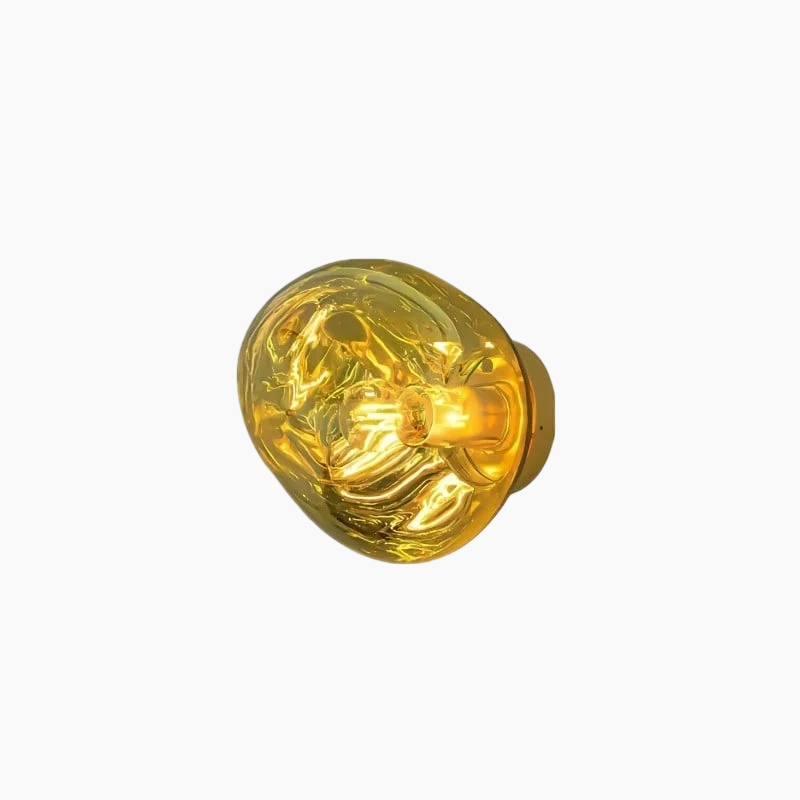 Golden wall lamp finish
