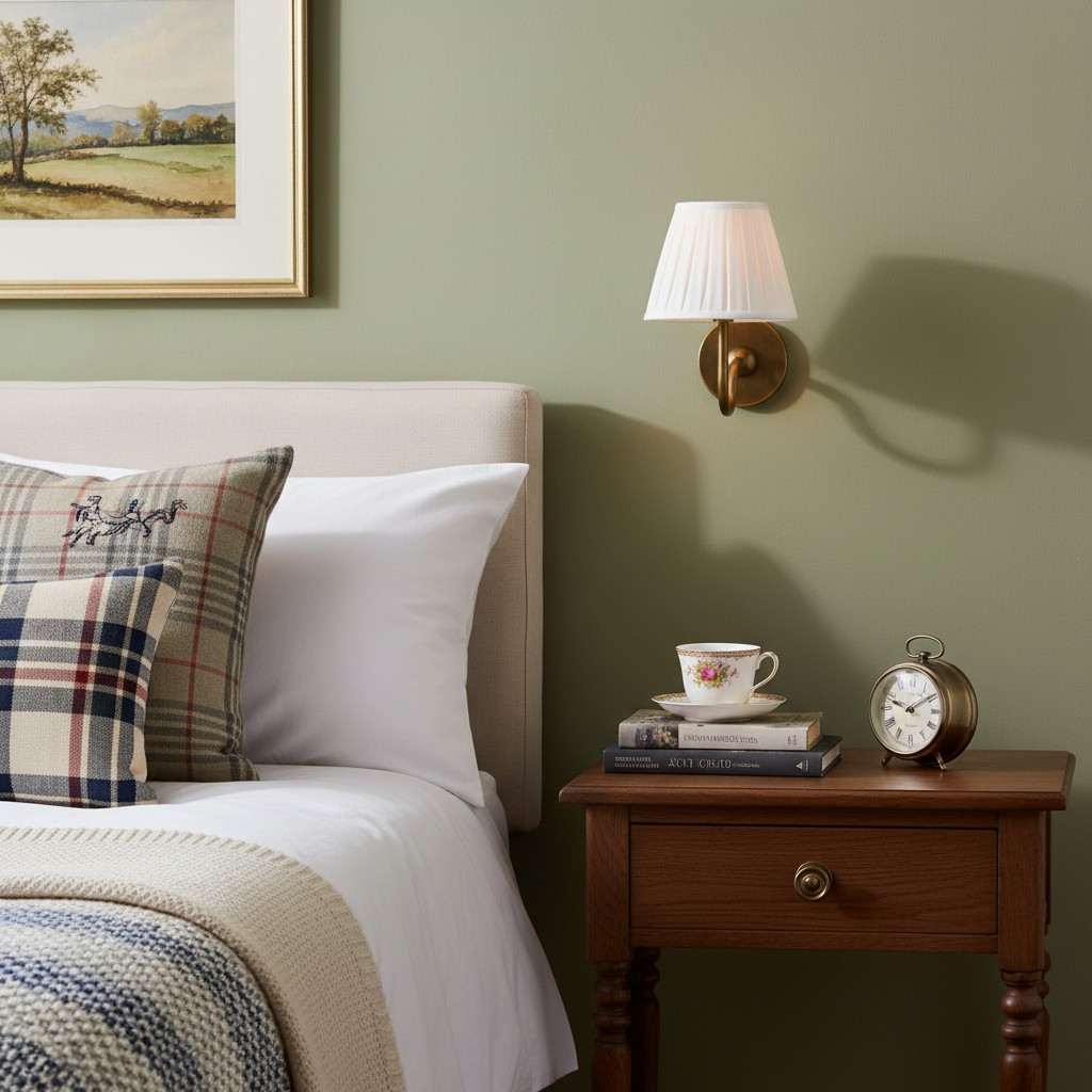 Individual bedroom wall lamp scene