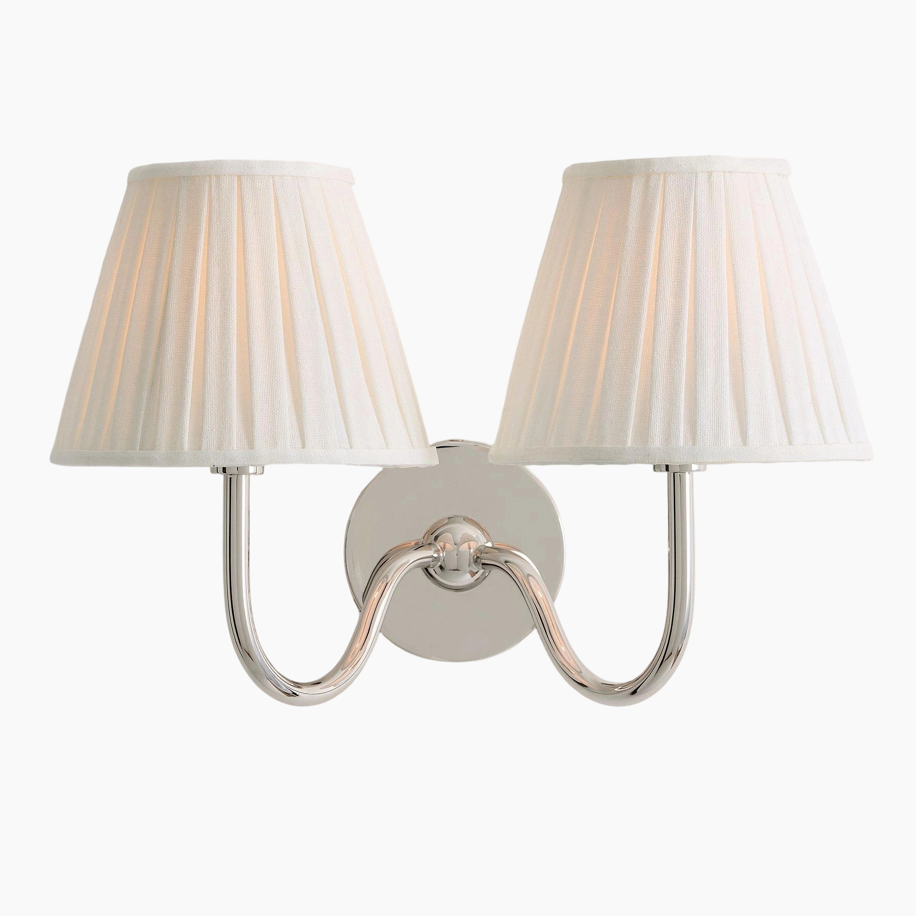 Pleated shade green finish