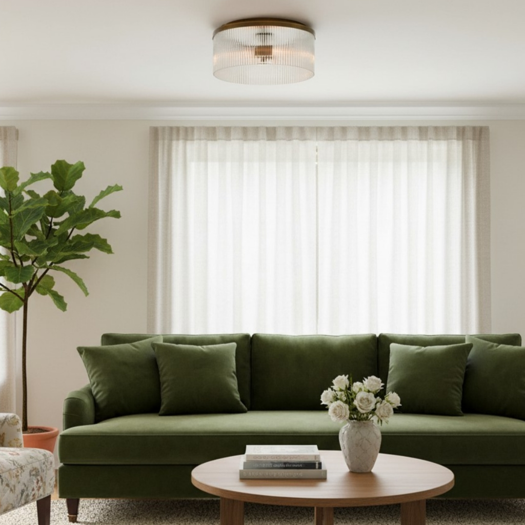 Bravira ceiling light in sofa room