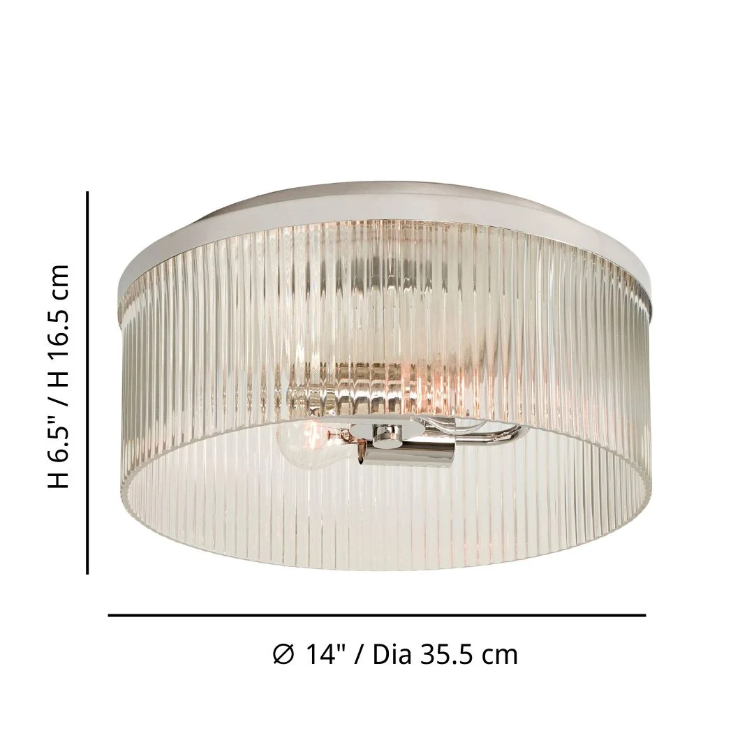 Size diagram A for Bravira ceiling light