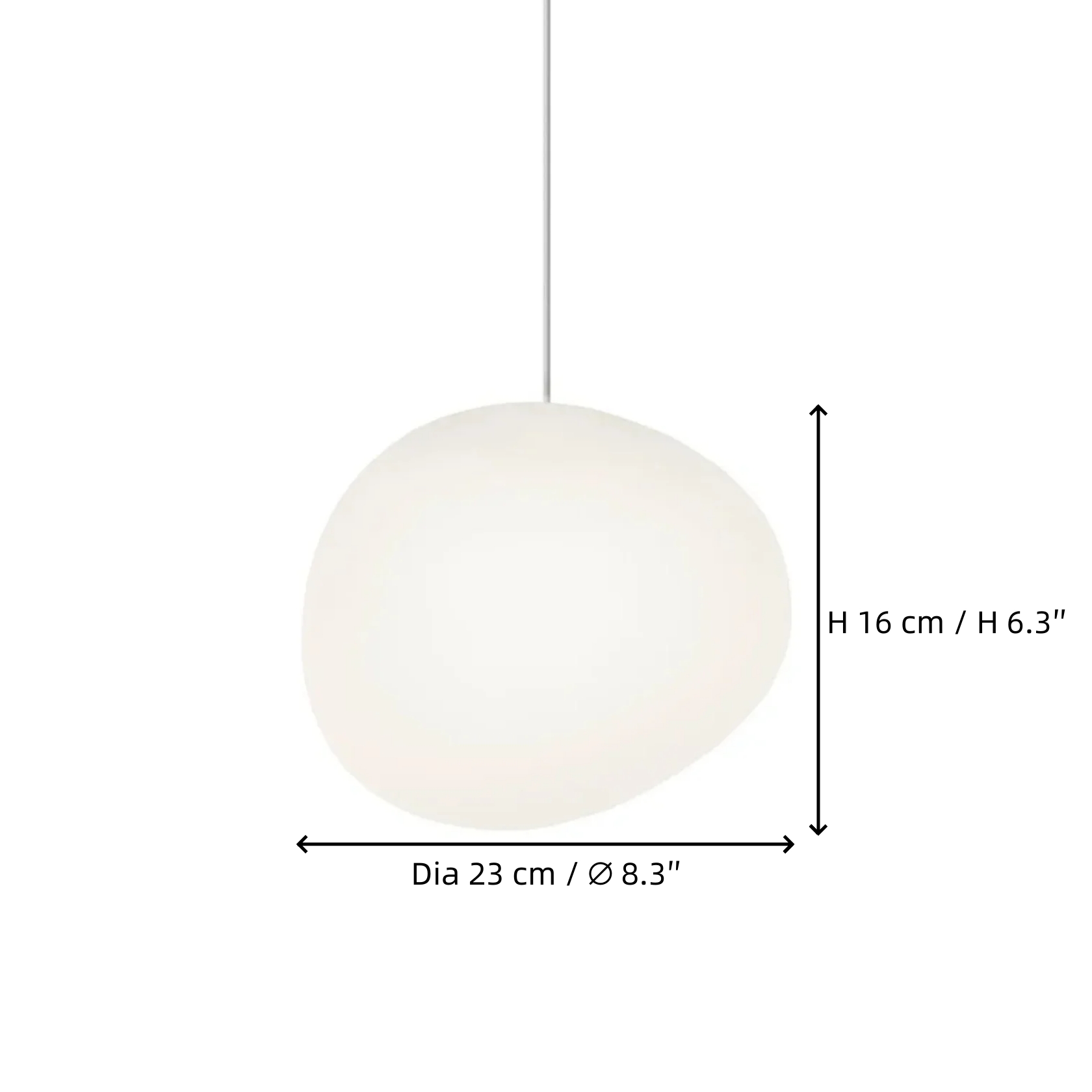 Size B Dia 23 cm &times; H 16 cm
