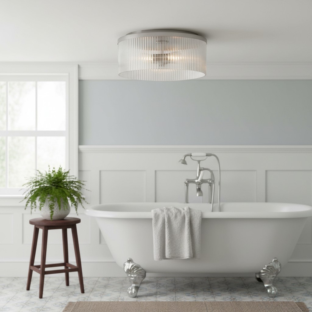 Bravira ceiling light in bathroom