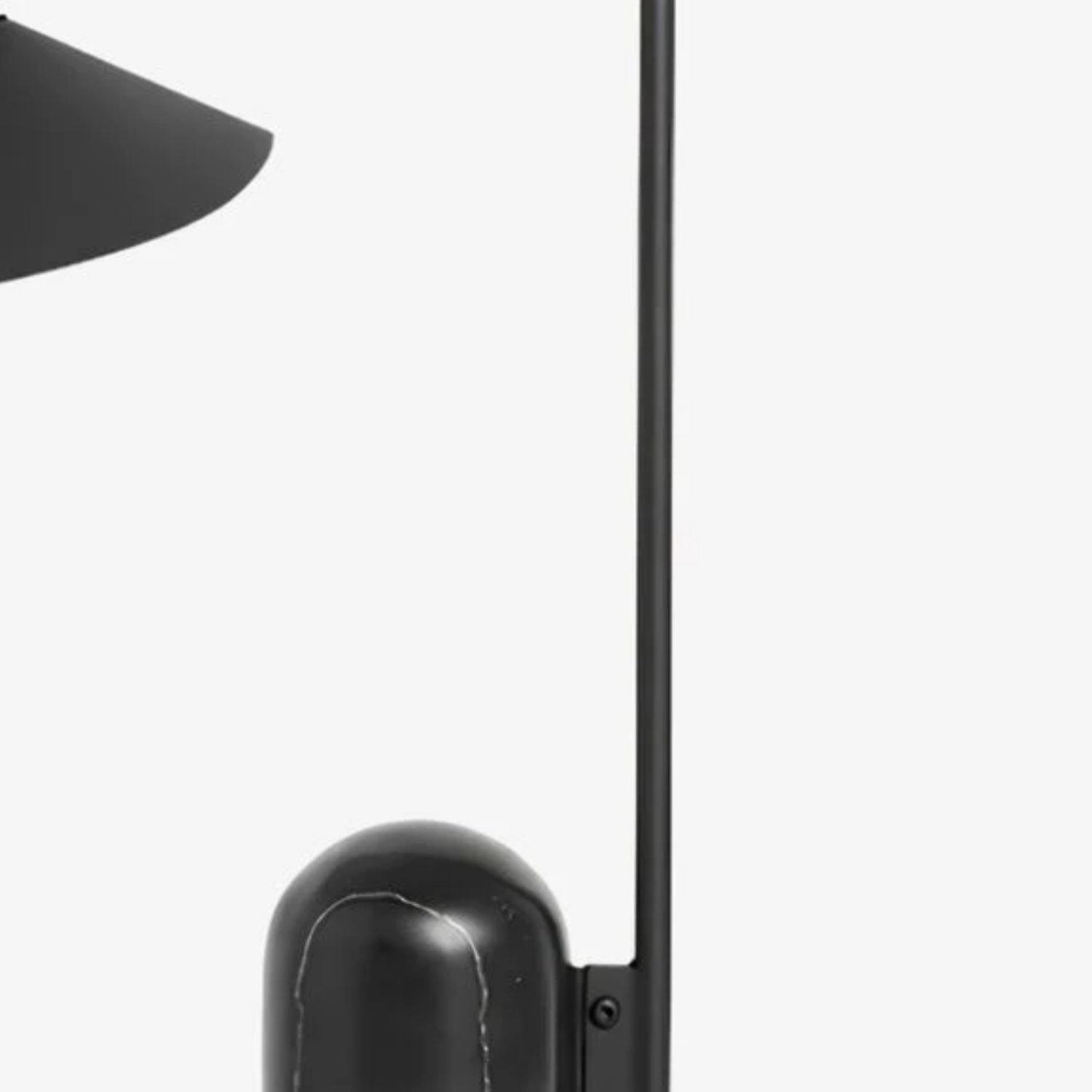Lamp stem and marble base detail