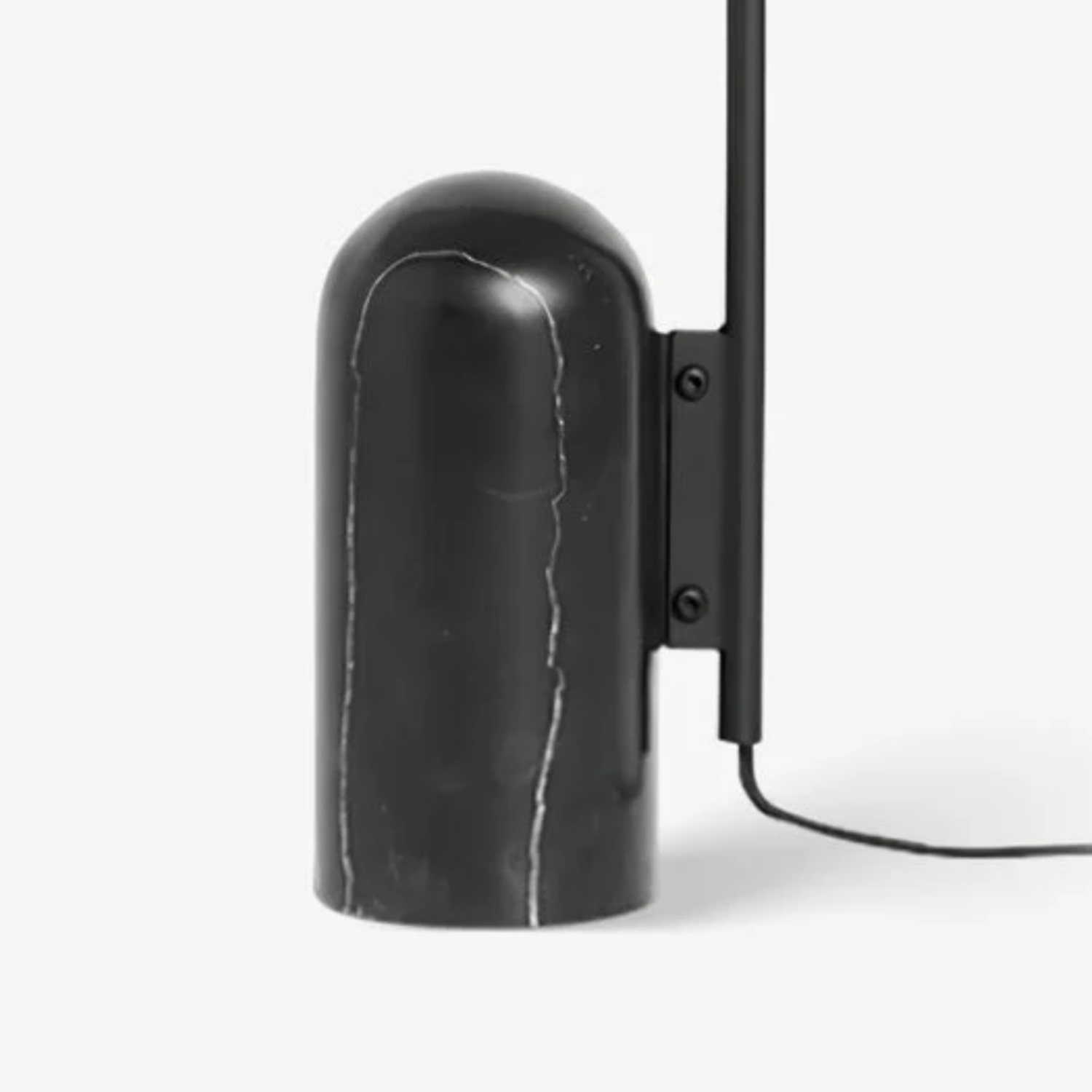 Marble base and wall mount detail