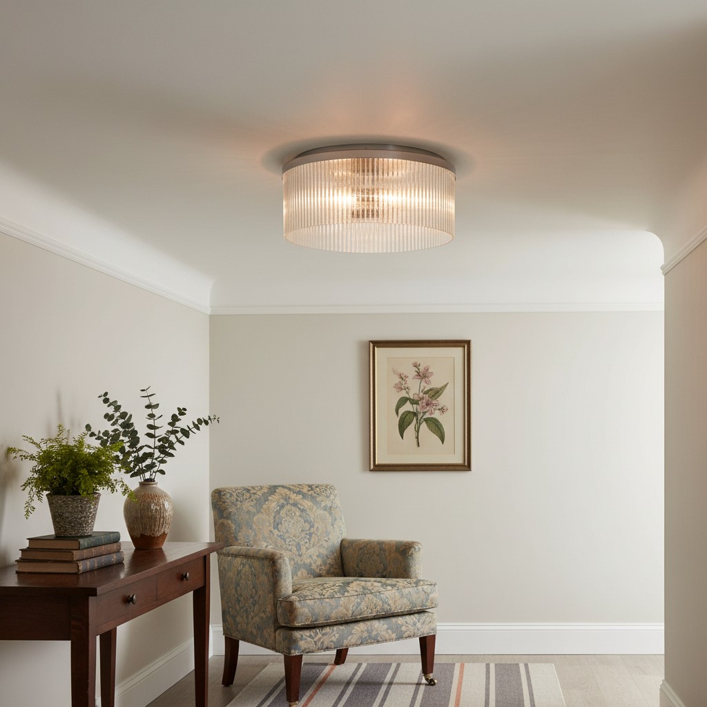 Bravira ceiling light in chair room