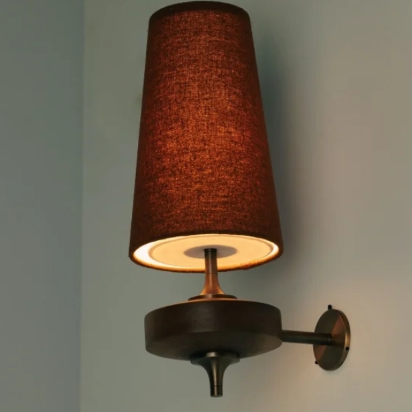 Luvora wall light turned on