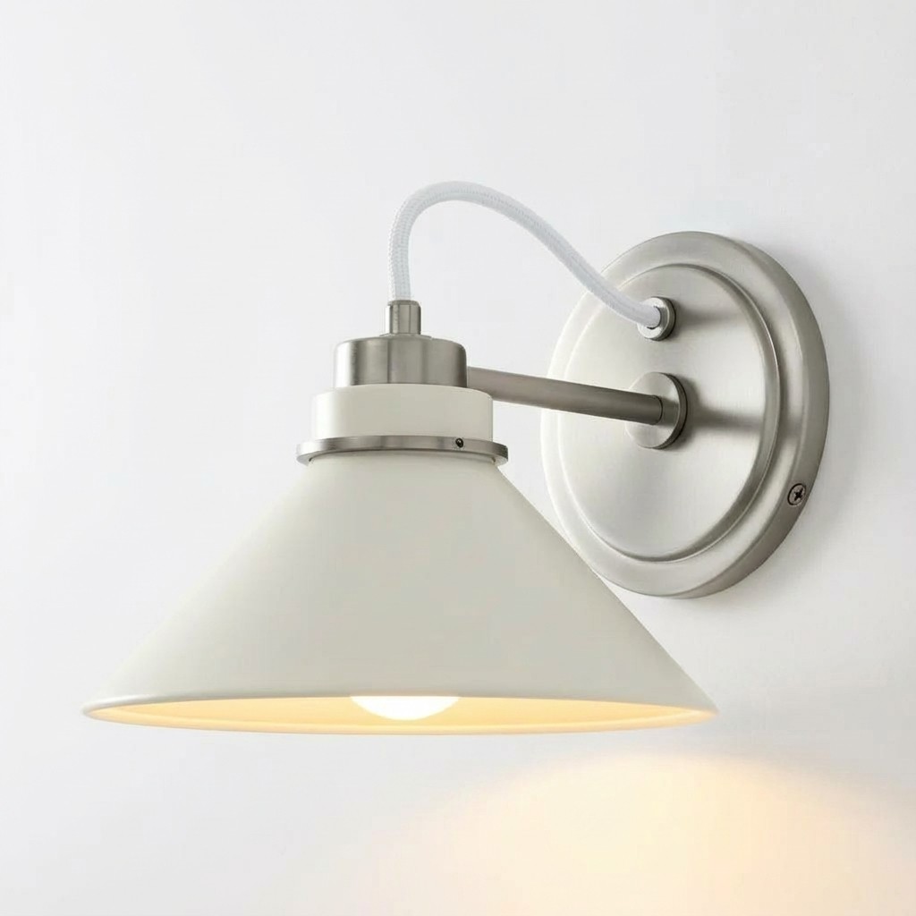 Aurenza wall sconce turned on
