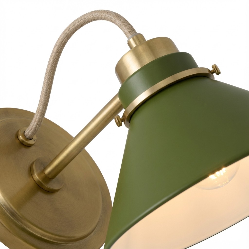 Aurenza wall sconce arm and shade detail