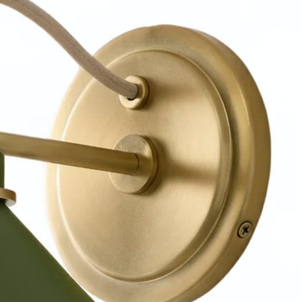 Aurenza wall sconce canopy detail
