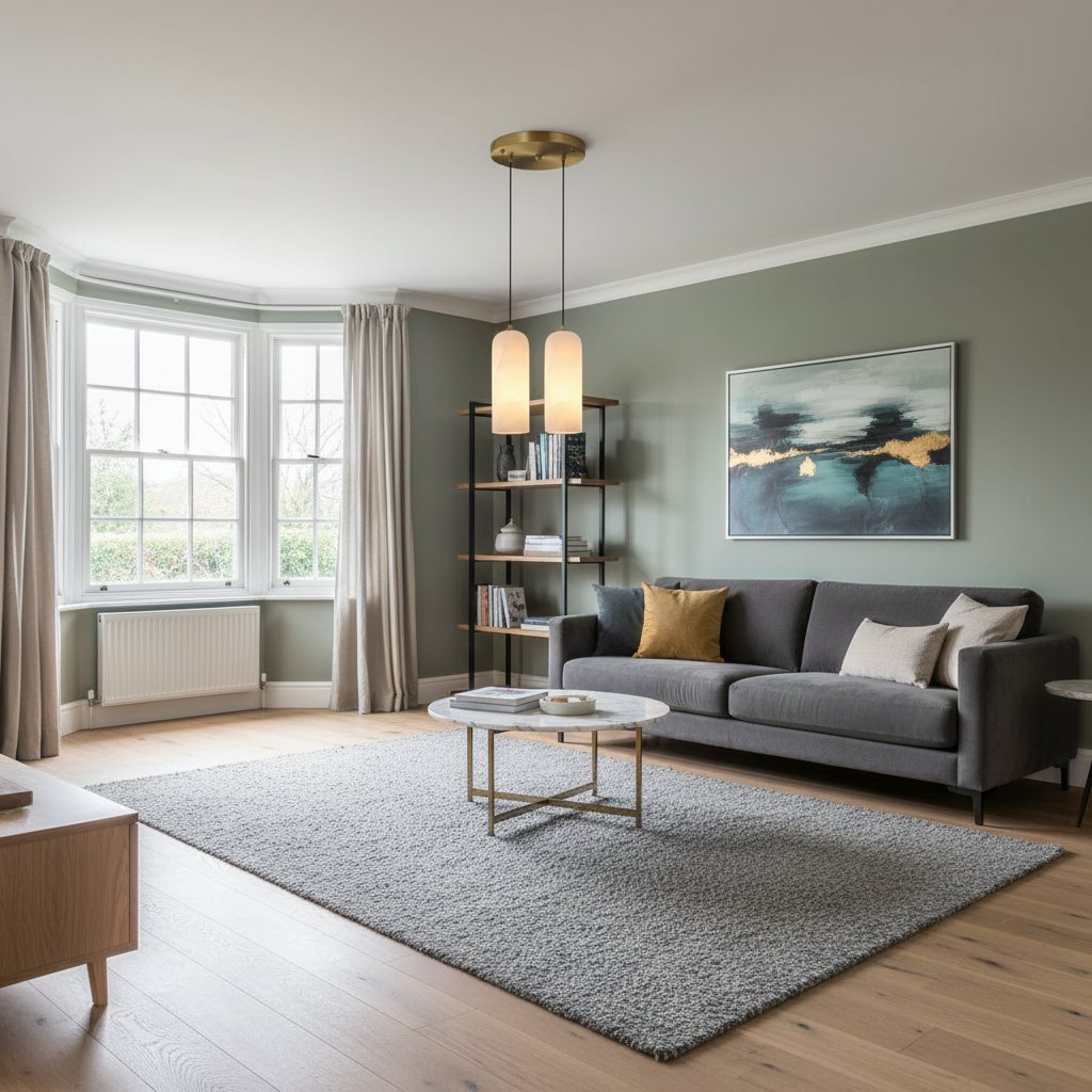 Monty pendant light in a living room
