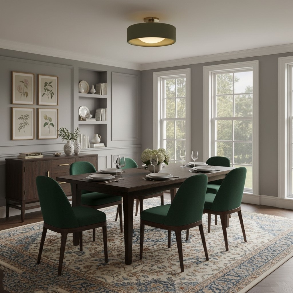 Cerova ceiling light in a dining room scene