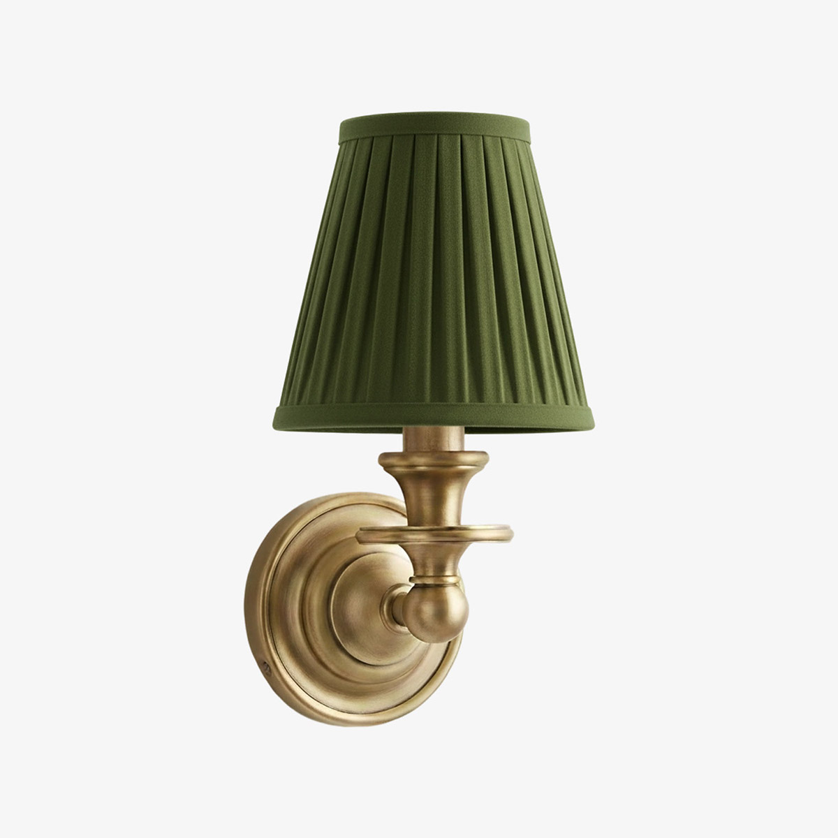 Pleated shade wall sconce option